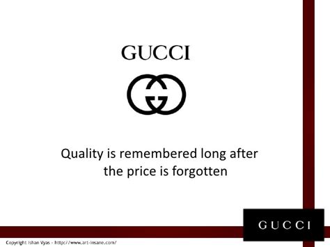 who wrote the Gucci slogan